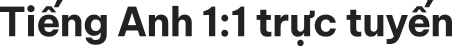 Tiếng Anh trực tuyến 1:1